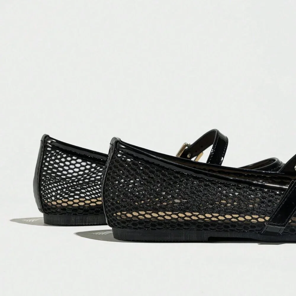 Black Elegant Women's Ballet Flats - Picture 7 of 7